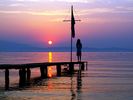 Zonsondergang op Thassos